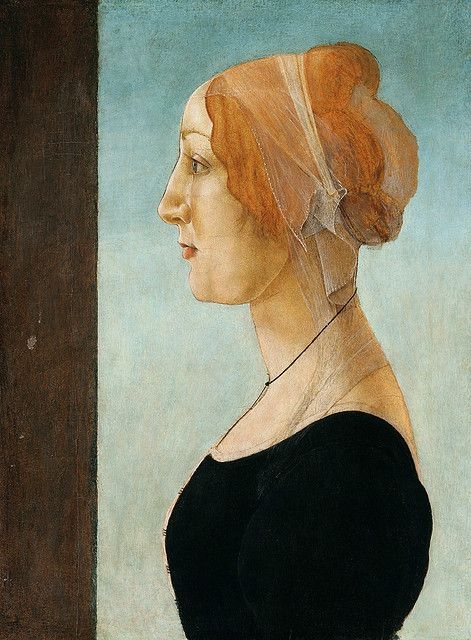 A Lady, ca. 1475, attributed to Sandro Botticelli (1444/45-1510) Private Collection